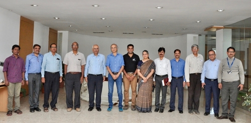 Meeting Participants at TMT-L&T Contract Signature for TMT Primary Mirror Segment Support Production on 31 December 2018 at IIA Campus, Bengaluru, India