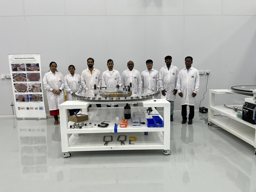 Figure 3: India TMT Coordination Centre Optics team at ITOFF on 26 June 2023 