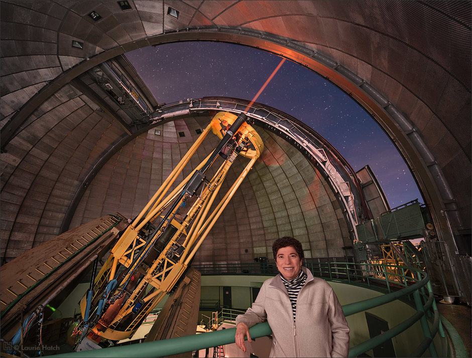 Professor Claire Max at Lick Observatory