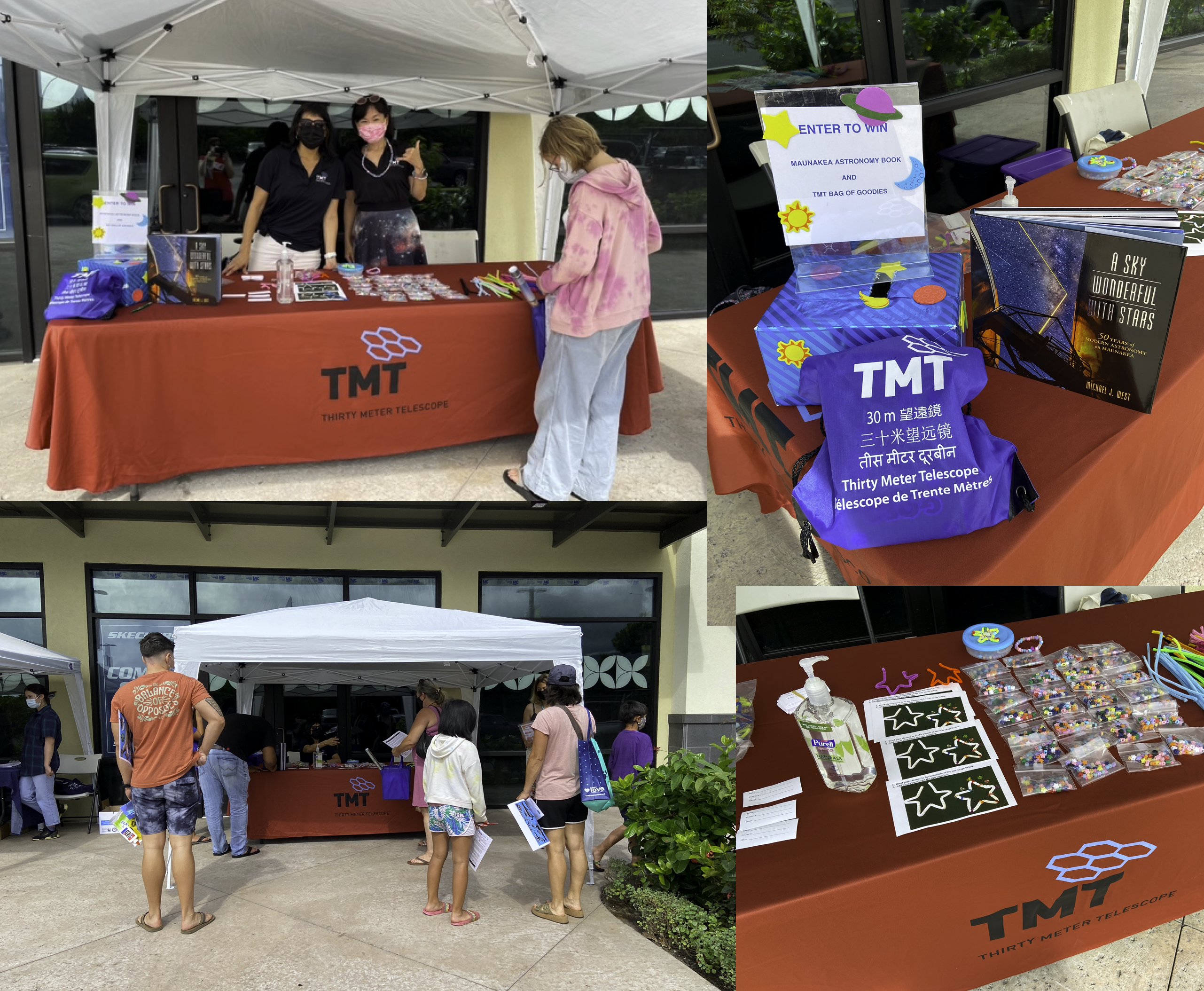 TMT booth at the AstroDay at the Kona Commons on Nov. 14 in Kona, Hawaii