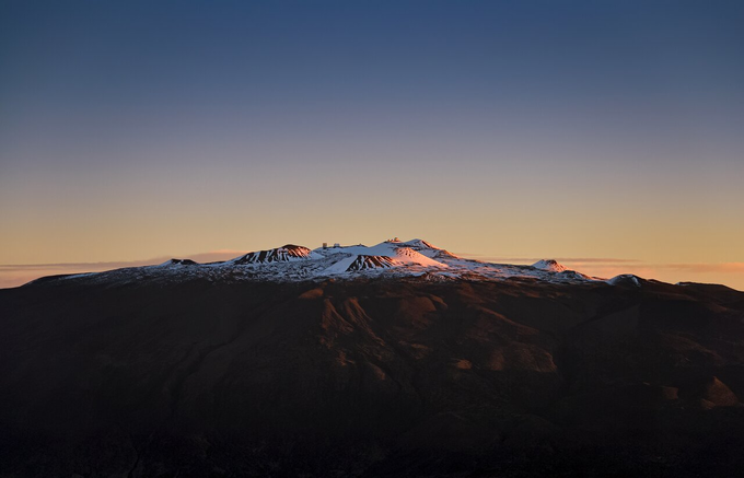 Maunakea at sunset