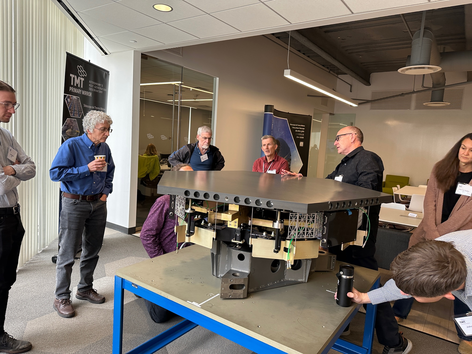 The TMT APS team and reviewers on 11 May 2023 in Pasadena Project Office