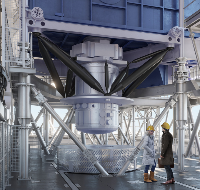 IRIS mounted under NFIRAOS