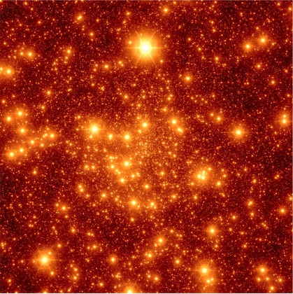 Simulated galactic center field