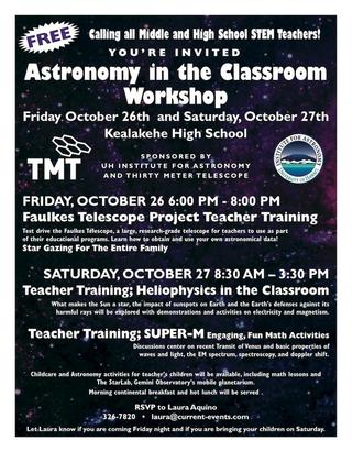 Astronomy in the classroom poster 2012